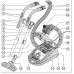 Пылесос Miele SBCD3 Classic C1 Allergy манговый красный